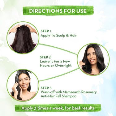 Mamaearth Rosemary Hair Growth Oil with Rosemary & Methi Dana for Promoting Hair Growth | Controls Hair Fall | Strengthens Hair | Stimulates New Hair Growth | Healthy Nourished Hair | 200 ml